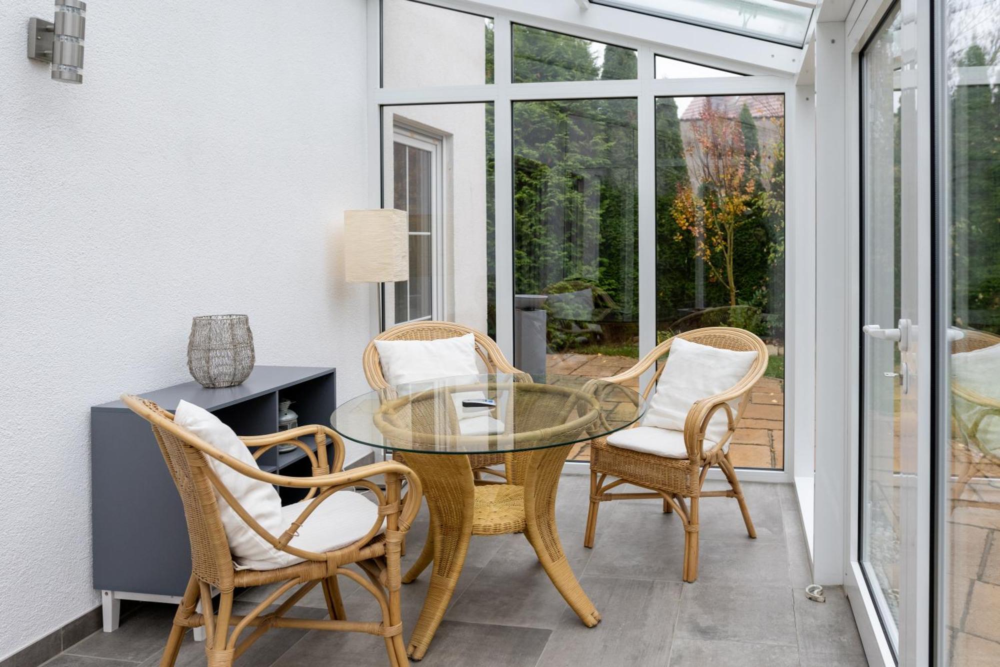 Ganzes Ferienhaus In Leipzig Mit Garage Und Fussbodenheizung Exterior photo